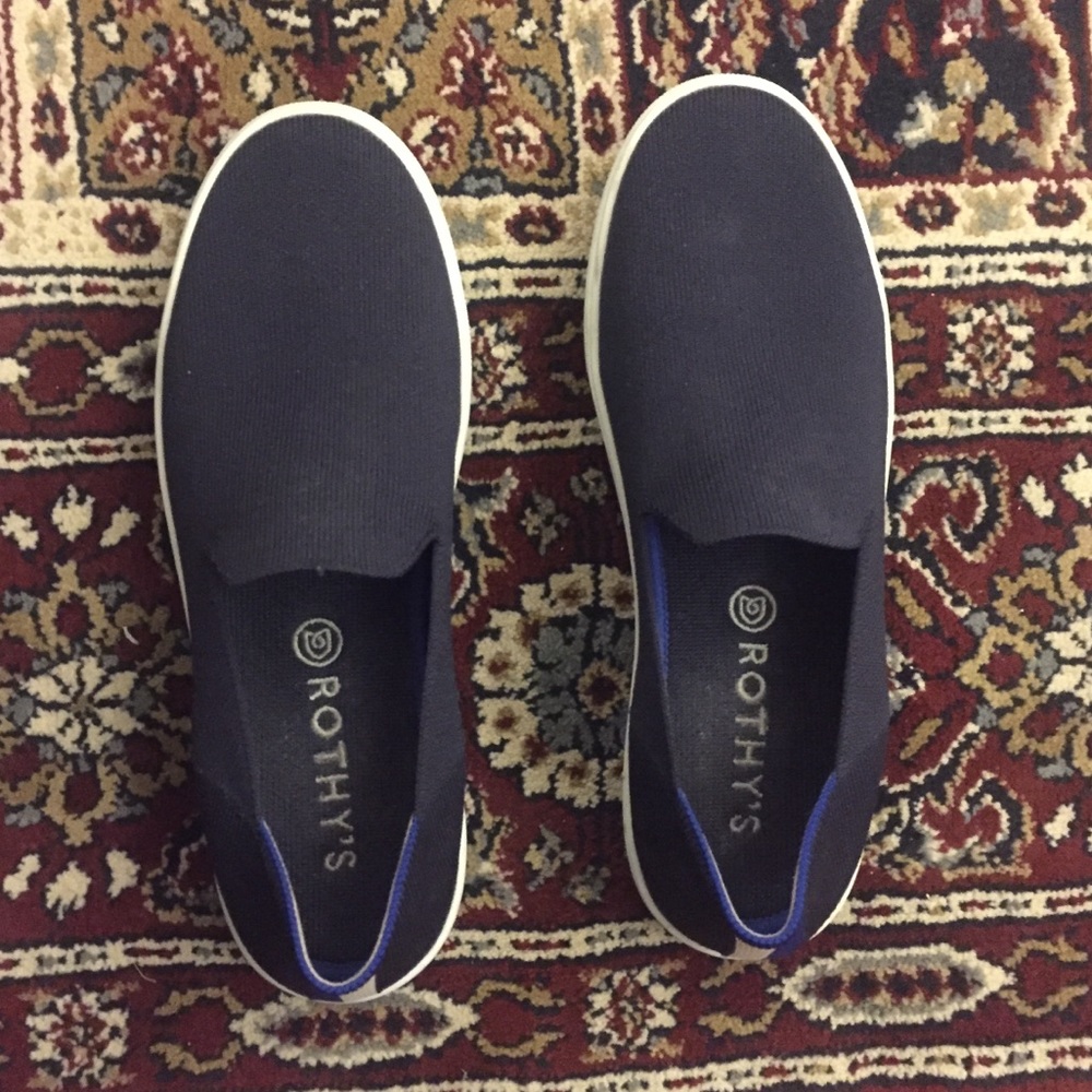 Navy Rothy’s Sneakers like new